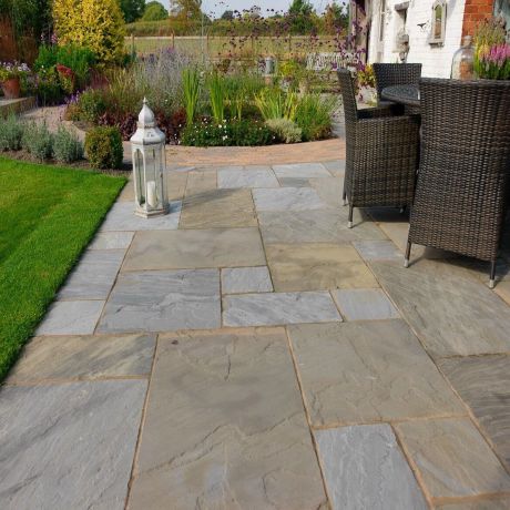 Old Black Classic Sandstone - Natural Paving Slabs | Paving Direct